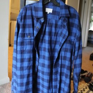 Never Worn Jachs Men's Blue Flannel
